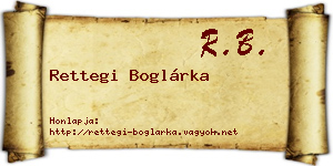 Rettegi Boglárka névjegykártya