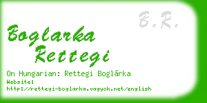 boglarka rettegi business card