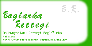 boglarka rettegi business card